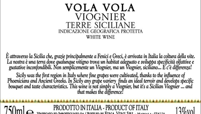 Cantine Fina | Vola Vola da 75cl